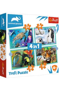 Puzzle 4 in 1. Animal Planet: Misterioasa lume a animalelor