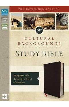 NIV, Cultural Backgrounds Study Bible, Bonded Leather, Black: Bringing to Life the Ancient World of Scripture - Craig S. Keener
