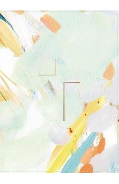 The Jesus Bible, ESV Edition, Leathersoft, Multi-Color/Teal, Indexed - Passion