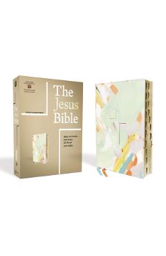 The Jesus Bible, ESV Edition, Leathersoft, Multi-Color/Teal, Indexed - Passion