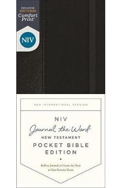 Niv, Journal the Word New Testament, Pocket Bible Edition, Hardcover, Black, Red Letter, Comfort Print - Zondervan