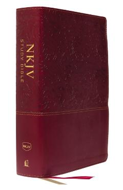 NKJV Study Bible, Imitation Leather, Red, Full-Color, Red Letter Edition, Comfort Print: The Complete Resource for Studying God's Word - Thomas Nelson
