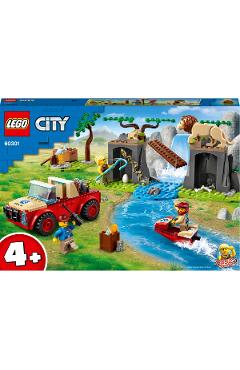 Lego City. Masina de teren pentru salvarea animalelor