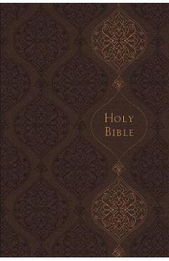 KJV, Journal the Word Bible, Imitation Leather, Brown, Red Letter Edition, Comfort Print: Reflect, Journal, or Create Art Next to Your Favorite Verses - Thomas Nelson