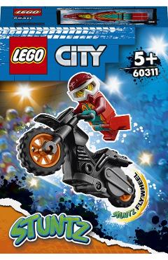Lego City. Stuntz motocicleta de cascadorie pentru pompier
