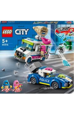 Lego City. Politia in urmarirea furgonetei cu inghetata