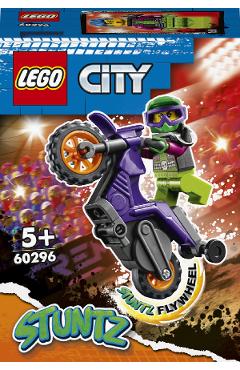 Lego City. Stuntz motocicleta de cascadorie pe roata din spate