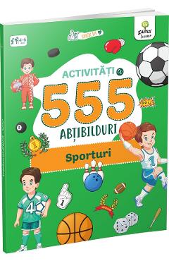 Activitati cu 555 abtibilduri. Sporturi