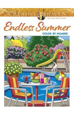 Creative Haven Endless Summer Color by Number - George Toufexis
