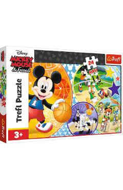 Puzzle 24 maxi. Mickey Mouse: Este timpul pentru sport