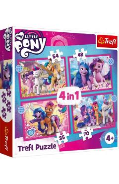 Puzzle 4 in 1. My Little Pony: Poneii colorati
