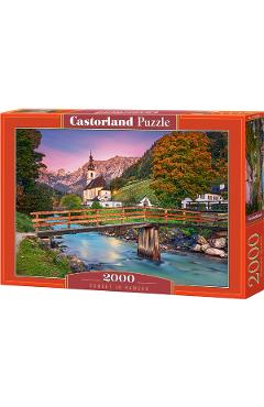 Puzzle 2000. Sunset in Ramsau