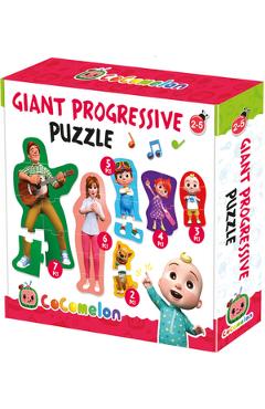 Cocomelon. Puzzle-uri progresive