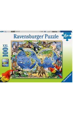 Puzzle 100. Animalele lumii