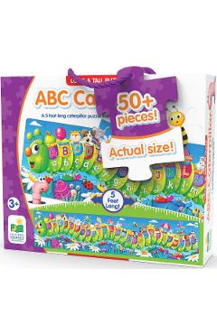 Puzzle lung de podea: Omida ABC