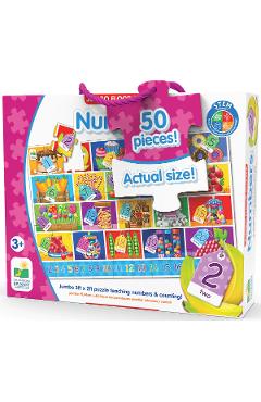 Puzzle mare de podea: Numere. Limba engleza