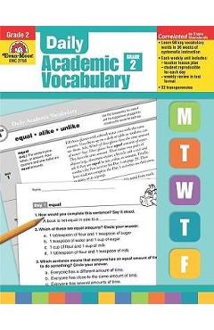 Daily Academic Vocabulary, Grade 2 [With Transparencies] - Evan-moor Educational Publishers