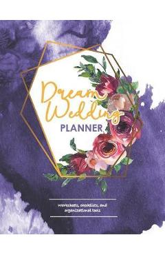 Dream Wedding Planner: Geometric Gold, Navy & Rose Bridal Checklist Book for Wedding Planning & Organization - Blissful Bride Wedding Planners