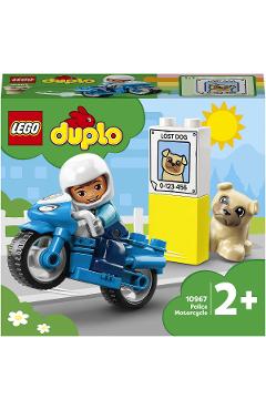 Lego Duplo. Motocicleta de politie pentru salvare