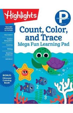 Preschool Count, Color, and Trace Mega Fun Learning Pad - Highlights Learning