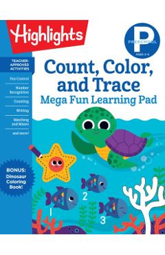 Preschool Count, Color, and Trace Mega Fun Learning Pad - Highlights Learning