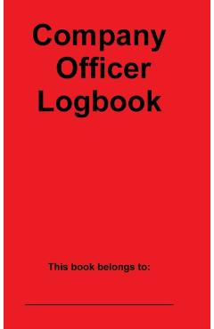 Company Officer Logbook - John Lovato