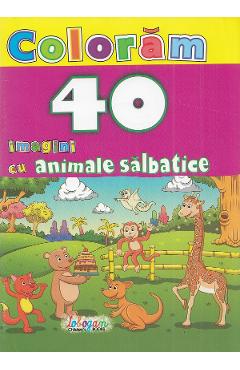 Coloram. 40 de imagini cu animale salbatice