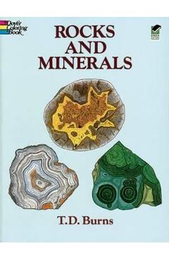 Rocks and Minerals Coloring Book - T. D. Burns