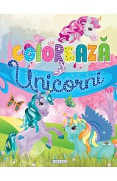 Coloreaza: Unicorni - GIRASOL