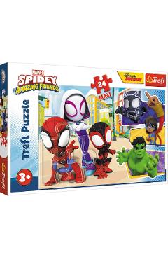 Puzzle 24 maxi. Spidey si prietenii lui extraordinari