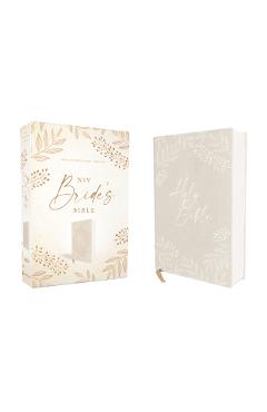 Niv, Bride's Bible, Cloth Over Board, Cream, Red Letter, Comfort Print - Zondervan