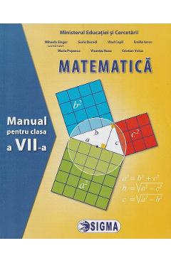 Matematica - Clasa 7 - Manual - Mihaela Singer, Sorin Borodi, Vlad Copil, Emilia Iancu, Maria Popescu, Vicentiu Rusu, Cristian Voica