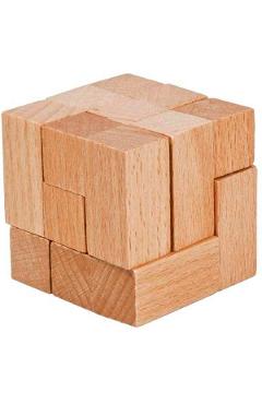 IQ-Test. Joc logic puzzle din lemn in cutie