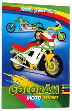 Coloram moto sport. Privim si coloram - PEGAS