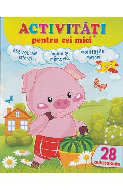 Activitati pentru cei mici: purcelusul. 28 autocolante