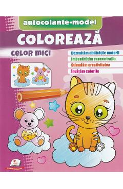 Coloreaza celor mici. Autocolante model - PEGAS
