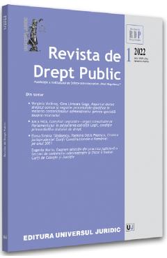 Revista de drept public Nr.1/2022 Autor Anonim imagine 2022 cartile.ro