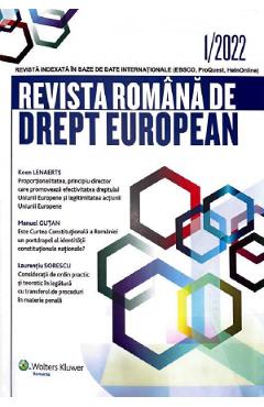 Revista romana de drept european Nr.1/2022 Autor Anonim poza bestsellers.ro