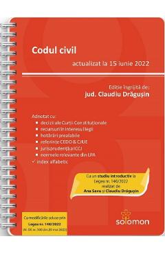 Codul civil Act. la 15 iunie 2022 – Claudiu Dragusin 2022 2022