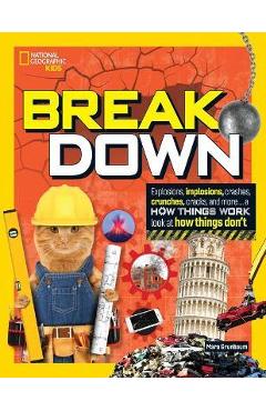 Break Down!: Explosions, Implosions, Crashes, Crunches, Cracks, and More ... a How Things Work Look at How Things Break - Mara Grunbaum
