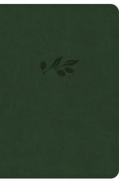 NASB Large Print Compact Reference Bible, Olive Leathertouch - Holman Bible Publishers