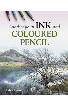 Landscape in Ink and Coloured Pencil - Helen Hanson