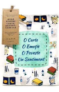 Husa pentru carte. Booklovers. Blue XL