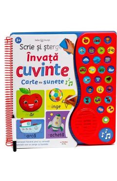 Scrie si sterge. Invata cuvinte. Carte cu sunete