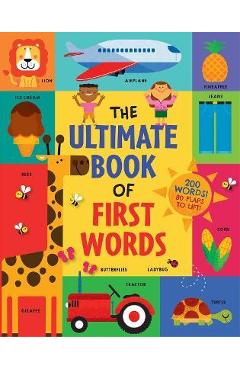 The ultimate book of first words: 200 words! 80 flaps to lift! - steve mack