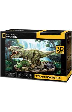 Puzzle 3D 52 piese. Tyrannosaurus Rex