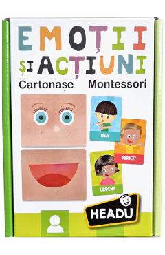 Montessori. Cartonase emotii si actiuni in romana