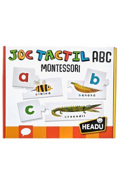 Montessori. Joc tactil ABC Romana