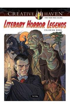 Creative Haven Literary Horror Legends Coloring Book - Tim Foley