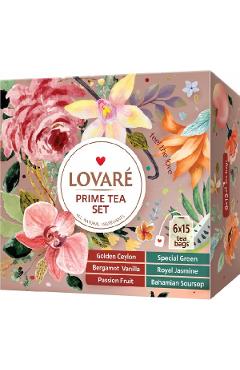 Set ceai: 6 arome x 15 pliculete. Prime Tea